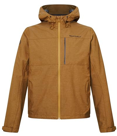 Endura Mens Hummvee Mountain Cycling Waterproof Hooded Jacket Bronze, X-Large