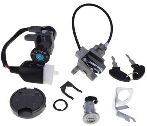 AsrMyjcx Juego de cerraduras de llave para interruptor de encendido de scooters, accesorios compatibles con accesorios Gy6