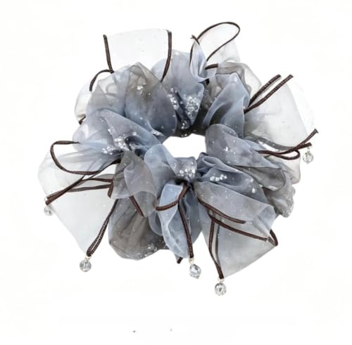 Grand élastique à cheveux pour femme, style Instagram, tendance, polyvalent, volumineux, accessoire pour cheveux, queue de cheval haute, 4 pièces