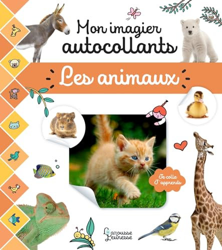 Mon imagier autocollants - Les animaux