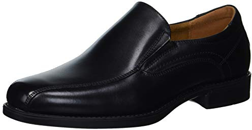 Florsheim mens Medfield Bike Toe Slip Loafer Dress Shoe, Black, 10 Wide US