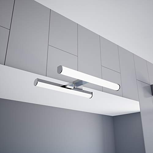 kalb Material für Möbel LED-spegellampa 300 mm ytmonterad lampa 230 V badrum förkromad, urval: 300 mm - neutral vit