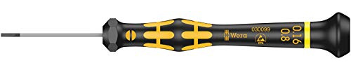 Wera 1578 A ESD Kraftform Micro Schlitz-Schraubendreher, 0,16 x 0,8 x 40 mm