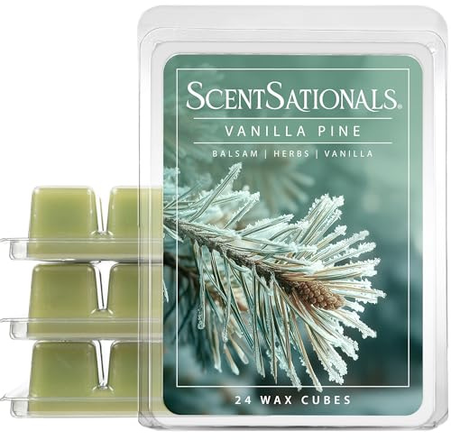Scentsationals Vanilla Pine Scented Wax Melts - Balsam, Herbs & Vanilla, 10oz (24 Cubes)