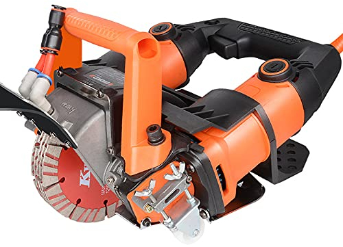 5200W Mauernutfräse Mauerfräse, Einstellbar Beton Wandfräse Schneidemaschine Schlitzen, 10500 U/min Nutfräse Fugenfräse Wandfräse 220V