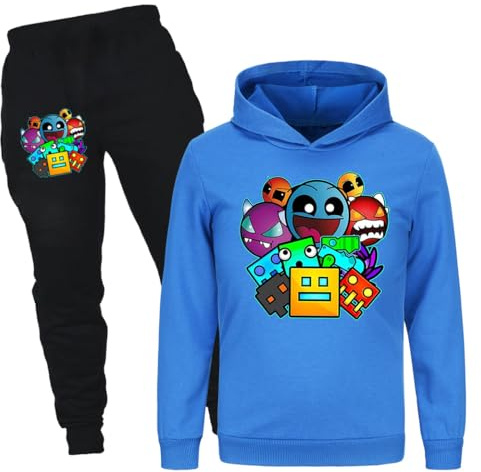 Rzfbeeok Boys Girls Dash Merch Tracksuits Kids Hoodies and Trousers 2pc Sportwears Outfits (Blue,7-8 Years,7 Years,8 Years)