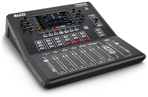 ALTO TMD16 16-Kanal Digitalmixer mit Bluetooth und 7-Zoll Display, kapazitiven Touch-Fadern, EQ und FX, App-Steuerung, für Live-Sound-Mixing in kleinen Lokalen und Proberäumen