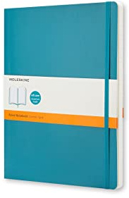 Moleskine Soft Extra Large Underwater Blue Ruled Notebook
