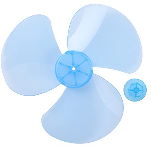 TiaoBug Universal Lüfterflügel Ventilator Rotorblatt Ersatzteile Flügelrad Kunststoff Lüfterflügel Ersatzteile für Tischventilator Ø 12 Zoll 16 Zoll Himmelblau A Passend für 12 Zoll