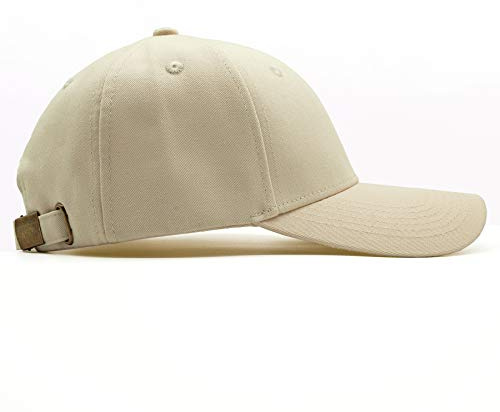 Ruyosn Kappe Herren Basecap Damen Verstellbar Cappy Waschbar Klassische Baseball Cap Unisex Sonnenschutz Baseballkappe Baumwolle Mütze Atmungsaktiv für Sport Wandern Ausflug Khaki