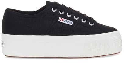 SUPERGA - Sneakers, Donna, Nero, Cotone, Casual, 2790 Platform, Taglia: 40