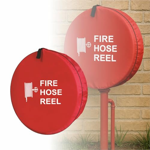 Boîtier de bobine de tuyau d'incendie, manchon de protection contre l'incendie pour les stations d'incendie, camions d'urgence forestière, école, marine (65 cm de diamètre)
