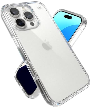 Speck Presidio Perfect Clear Schutzhülle für iPhone 16 Pro, schlanke Handyhülle