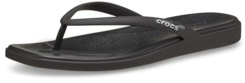 Crocs Miami Studded Flip, Chanclas Mujer, Negro, 39/40 EU