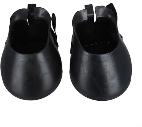 Copriscarpe in gomma antiscivolo per zoccoli per cavalli, per recupero di lesioni da zoccoli e ferite, resistenti protezioni per zoccoli neri per esterni (M)