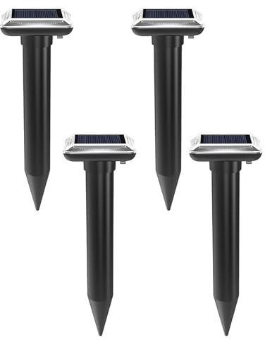 Maulwurf Vertreiber Testsieger Solar Maulwurfschreck für Mäuse [4er Pack]