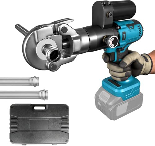 Pinza Pressatrice Compatibile con Makita 18V per Tubi in Rame, Acciaio Inox e PEX Multistrato, Pinze a Pressione Compatibile con Ganasce Tipo V/U/TH/M (Ganasce & Batterie Non Incluse)