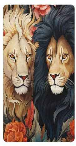 Rey De Invierno Leones Sábana de Cuna para Niños Pequeños,Sábanas de Algodón Suave para Bebés Aptas para Colchón Corralito