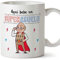 MUGFFINS Taza Abuelo - Aquí Bebe Un Super Abuelo - Taza Desayuno/Idea Regalo Original/Día del Padre para Abuelitos. Cerámica 350 mL