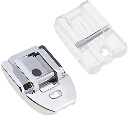 EMSea 2 Stück Nähmaschine Nähfüße Unsichtbarer Reißverschluss Nähfuß Kompatibel mit Brother Kompatibel mit Juki Snap-On Nähmaschinen