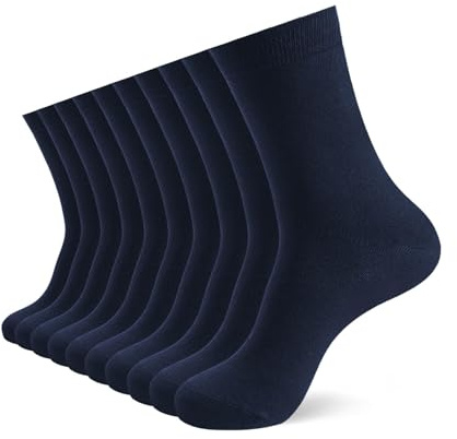 YOUCHAN 10 Paires de Chaussettes Pour Hommes Femme Classiques Confortable Respirantes Coton Chaussettes