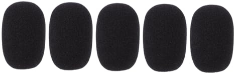 VICASKY 5stücke Mikrofonabdeckungen Aus Schwamm Mikrofonschutz Für Schwanenhalsmikrofone Winddicht Schwarz