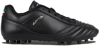 Check Nero - Scarpe da Calcio Uso Professionali in Pelle di Vitello & Canguro, Massime Prestazioni e Comfort - Suola AG, Perfetta per Erba Sintetica - Taglia 44,5 - Colore Nero
