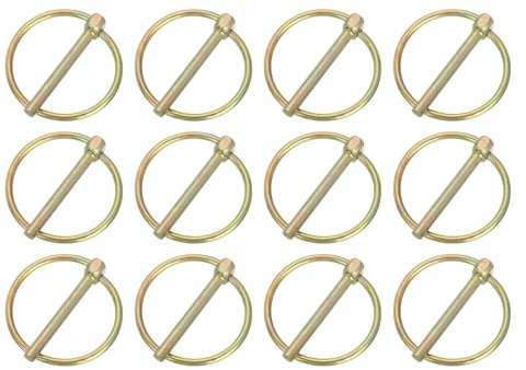 QUARKZMAN Perni Scatto Anello, 12pz 3/16 x 1-5/8 Acciaio Carbonio Zincato per Barca Kayak Canoa, Rimorchio Carrello Camion Tosaerba, Zinco