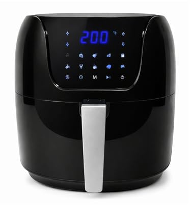 Friggitrice ad Aria 8 Litri BLUNORD - Air Fryer XL 1800W, 8 Programmi, Display Touch, Friggitrice Aria Senza Olio, Risparmio Energetico, Multicooker per Famiglia, Elettrodomestici Cucina Professionali