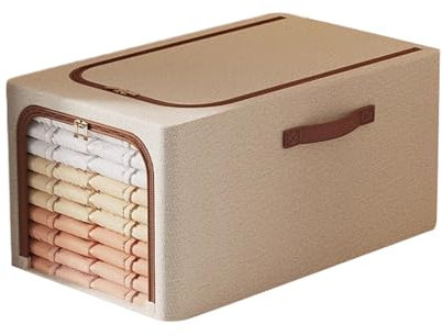 Bidoni di archiviazione pieghevole, bidoni del tessuto, Cancelle di archiviazione della finestra Clear per vestiti, Finestra trasparente doppio in tessuto impermeabile per la biancheria del dormitorio
