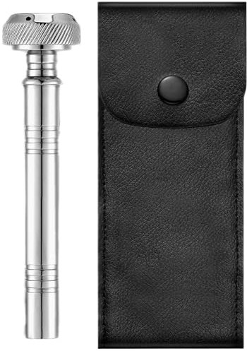 Bénitier, porte-eau bénite - aspersoir chrétien de poche, aspersoir de poche avec sac de rangement en cuir, bénitier religieux en cuivre