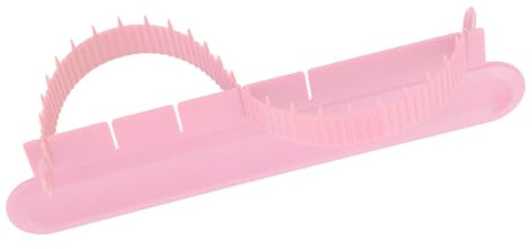 Fukaisu Tårtbågsverktyg, Premium Justerbar Fondantkakbågslinjal Praktiska Tillbehör till Bakverktyg Lämplig för Hemmakök Bageri (Rosa)