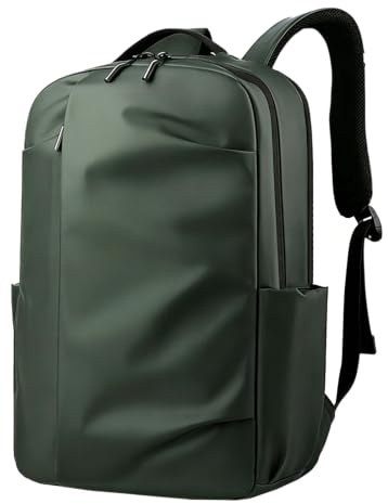 16 tums vattentät Nylon bärbar ryggsäck Convertible Urban Daypack Satchel axelvaska,Green