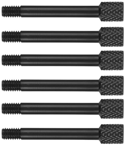 SUPVOX 6 Pièces Vis de Pont en Cuivre Noir pour Système de Trémolo Guitare Électrique, Haute Compatibilité et Design Précis, Accessoires Légers pour Réparation et Remplacement