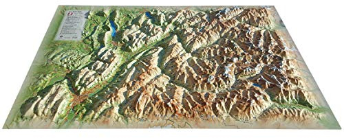CARTE EN RELIEF DE LA SAVOIE