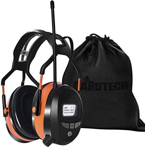 Gardtech Gehörschutz mit DAB + / FM-Radio, Bluetooth, MP3, Sicherheitsohrschützer mit NRR 29dB, Lärmschutzkopfhörer für Männer und Frauen, Ohrenschützer zum Schießen und Mähen