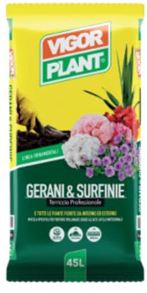Terriccio per Piante Gerani & Surfinie – Vigorplant – 45 L