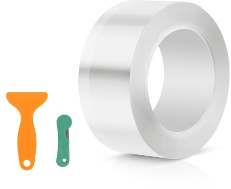 Lackschutzfolie Transparent, 10m x 5cm Schutzfolie Fahrrad, Kantenschutz Transparent Auto Selbstklebend, Universal Lackschutzfolie mit Kunststoffschaber für Auto Fahrrad Motorrad mit Kunststoffschaber