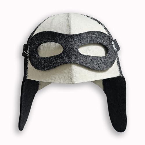 PRINZEPS Chapeau de sauna pour homme - Brodé - Aviateur de pilote - Bonnet de sauna parfait en 100 % feutre - Chapeau de sauna - Chapeau de sauna - Chapeau de sauna - Cadeau pour homme