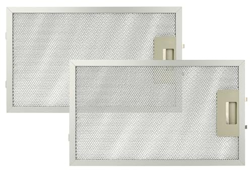 vhbw 2 x Filter Metal Grease Filter Replacement for AEG 50253591007, 4055101697 for Cooker Hood - 32.5 x 19.6 x 0.85 cm, Metal