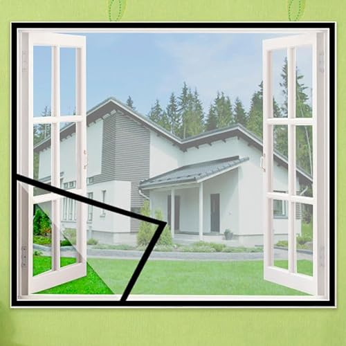 80 x 160 cm, Fliegengitter für Dachfenster - Insektenschutz mit Blend- und Sonnenschutz für Dachfenster - Fliegennetz