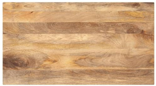 vidaXL Tischplatte, Holzplatte für Esstisch Couchtisch, Massivholzplatte Rustikales Design, Ersatztischplatte, 100x50x3,8cm Rechteckig Massivholz Mango