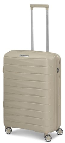 Franky Kabinen-Koffer für Damen und Herren | Kleiner Cabin-Trolley 36 x 20 x 55 cm aus hochwertigem, leichtem Polypropylen Material | Erweiterbar & TSA-Schloss| London Serie