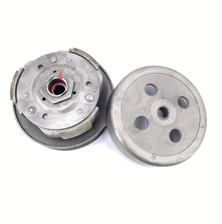 ZfOvvRe Gruppo Frizione for Ruota motrice con puleggia for Cinghia da 15 mm for Motocicletta, Adatto for AN125 HS125T Nept125 HJ125T-7 Parst