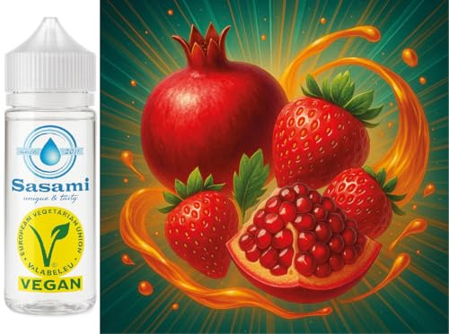 Pomegranate Velvet - Granatäpple Jordgubb Aromkoncentrat - Vegansk - Sasami - 100ml