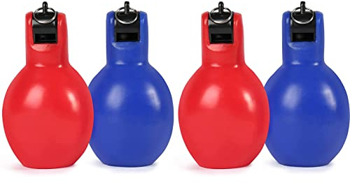 Dingfeiyu 4 piezas silbato de mano, whistle árbitro niño entrenador silbato ruidoso para deportes baloncesto fútbol