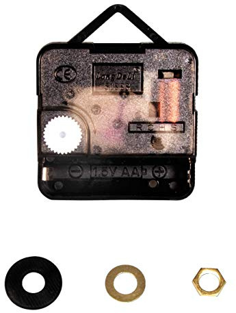 Rayher Meccanismo Quarzo Orologi, 7,6Mm Ø, ASSE 20Mm, Montato, Bus.Blis. 1Pz, 69238000