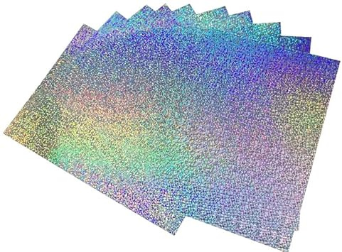 10 hojas A4 colores lámina de espejo holográfico láser brillante superficie Cartulina hacer material DIY artesanía Scrapbooking caja de regalo