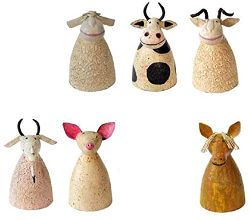 ETC lustige Zaunhocker Bauerhoftiere Metall bemalt Verschiedene Motive Preis für 6-er Set