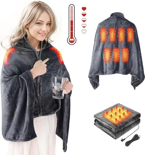 USB Heizdecke,Wärmedecke,Heizdecke mit Abschaltautomatik,Elektrische Wärmedecke,Heizkissen Tragbar,USB Heating Blanket,Wärmedecke Heizdecke Elektrisch,Beheizter Decke,Tragbarer Heizdecken